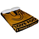 Adventure Time Jake  I Love Food Fitted Sheet (Queen Size) View2