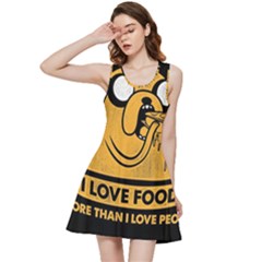 Adventure Time Jake  I Love Food Inside Out Racerback Dress by Sarkoni