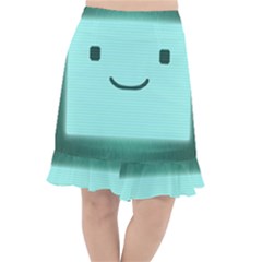 Adventure Time Bmo Fishtail Chiffon Skirt by Sarkoni