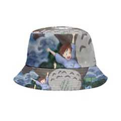 Illustration Anime Cartoon My Neighbor Totoro Inside Out Bucket Hat by Sarkoni