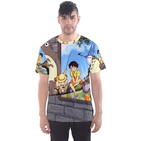 My Neighbor Totoro Men s Sport Mesh T-shirt by Sarkoni