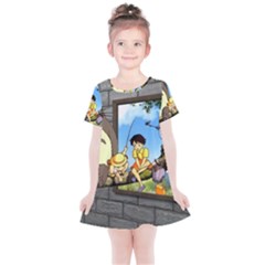 My Neighbor Totoro Kids  Simple Cotton Dress by Sarkoni