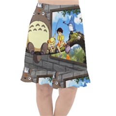 My Neighbor Totoro Fishtail Chiffon Skirt by Sarkoni