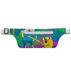 Jake And Finn Adventure Time Landscape Forest Saturation Active Waist Bag by Sarkoni