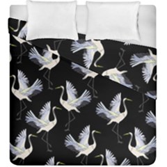 Crane Pattern Duvet Cover Double Side (king Size) by Bedest