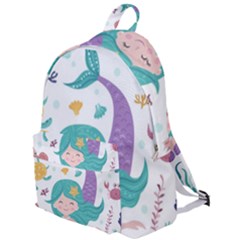 Set Cute Mermaid Seaweeds Marine In Habitants The Plain Backpack by Bedest