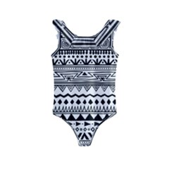 Boho Style Pattern Kids  Frill Swimsuit by Bedest