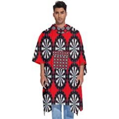 Dart Board Men s Hooded Rain Ponchos by Dutashop