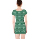 Wallpaper Ugly Sweater Backgrounds Christmas Short Sleeve Bodycon Dress View2