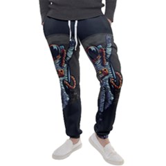 Illustration Drunk Astronaut Men s Jogger Sweatpants by Bedest