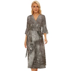 Han Solo In Carbonite Midsummer Wrap Dress by Sarkoni