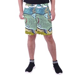 Fish Hook Worm Bait Water Hobby Men s Pocket Shorts by Sarkoni