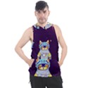 Cat Astronaut Space Retro Universe Men s Sleeveless Hoodie View1