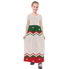 Merry Christmas Happy New Year Kids  Short Sleeve Maxi Dress by artworkshop