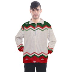 Merry Christmas Happy New Year Men s Half Zip Pullover by artworkshop