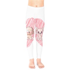 Paw Dog Pet Puppy Canine Cute Kids  Leggings by Sarkoni