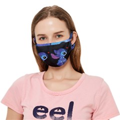 Stitch Love Cartoon Cute Space Crease Cloth Face Mask (adult) by Bedest