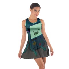 Bmo In Space  Adventure Time Beemo Cute Gameboy Cotton Racerback Dress by Bedest