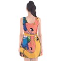 Finn And Jake Adventure Time Bmo Cartoon Scoop Neck Skater Dress View2