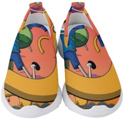 Finn And Jake Adventure Time Bmo Cartoon Kids  Slip On Sneakers by Bedest