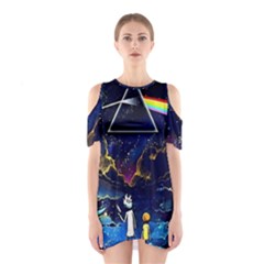 Trippy Kit Rick And Morty Galaxy Pink Floyd Shoulder Cutout One Piece Dress by Bedest