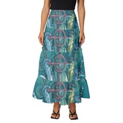 Adventure Time Lich Tiered Ruffle Maxi Skirt by Bedest