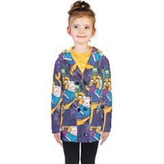 Adventure Time Finn  Jake Marceline Kids  Double Breasted Button Coat by Bedest