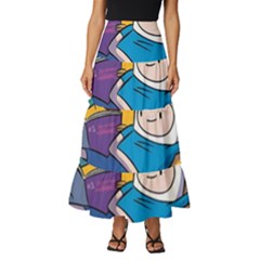 Adventure Time Finn  Jake Marceline Tiered Ruffle Maxi Skirt by Bedest