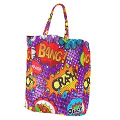 Crash Bang Adventure Time Art Boom Graffiti Giant Grocery Tote by Bedest