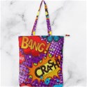 Crash Bang Adventure Time Art Boom Graffiti Double Zip Up Tote Bag View1