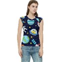 Space Seamless Pattern Illustration Women s Raglan Cap Sleeve T-Shirt View1