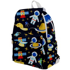 Space Seamless Pattern Cartoon Art Top Flap Backpack by Hannah976