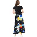 Space Seamless Pattern Cartoon Art Maxi Chiffon Skirt View2