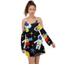 Space Seamless Pattern Cartoon Art Boho Dress View1