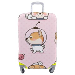 Set Kawaii Smile Japanese Dog Akita Inu Cartoon Luggage Cover (medium) by Hannah976