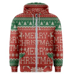 Merry Christmas  Pattern Men s Zipper Hoodie by artworkshop