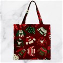 Ugly Sweater Wrapping Paper Zipper Grocery Tote Bag View1