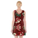 Ugly Sweater Wrapping Paper V-Neck Sleeveless Dress View2