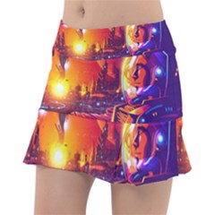 Far Future Human Colonization Classic Tennis Skirt by Hannah976