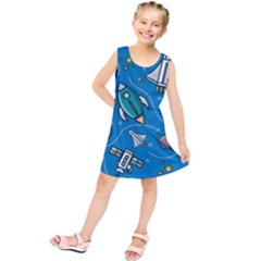 About Space Seamless Pattern Kids  Tunic Dress by Hannah976