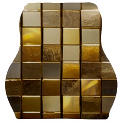 Golden Mosaic Tiles  Car Seat Velour Cushion  by essentialimage