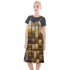 Golden Mosaic Tiles  Camis Fishtail Dress by essentialimage