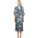 Disco Mosaic Magic Double Cuff Midi Dress View4