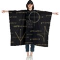 Abstract Math Pattern Women s Hooded Rain Ponchos View1