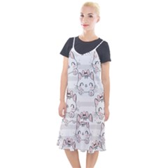 Cat With Bow Pattern Camis Fishtail Dress by Hannah976