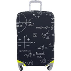 Mathematical Seamless Pattern With Geometric Shapes Formulas Luggage Cover (large) by Hannah976