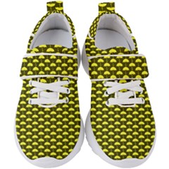 Under My Little Yellow Umbrella Kids  Velcro Strap Shoes by ConteMonfrey