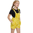 Lemon Fruits Slice Seamless Pattern Kids  Short Overalls View3