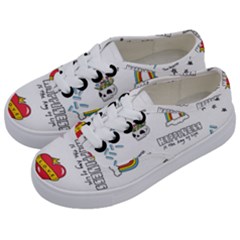 Abstract Fashion Background Suitable Fabric Printing Kids  Classic Low Top Sneakers by Apen