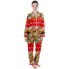 Garden Lover Women s Long Sleeve Satin Pajamas Set	 by TShirt44